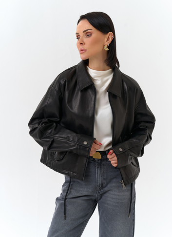 Женская куртка из натуральной кожи