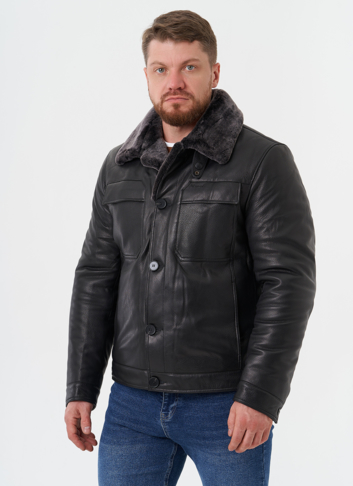 Мужская куртка из натуральной кожи