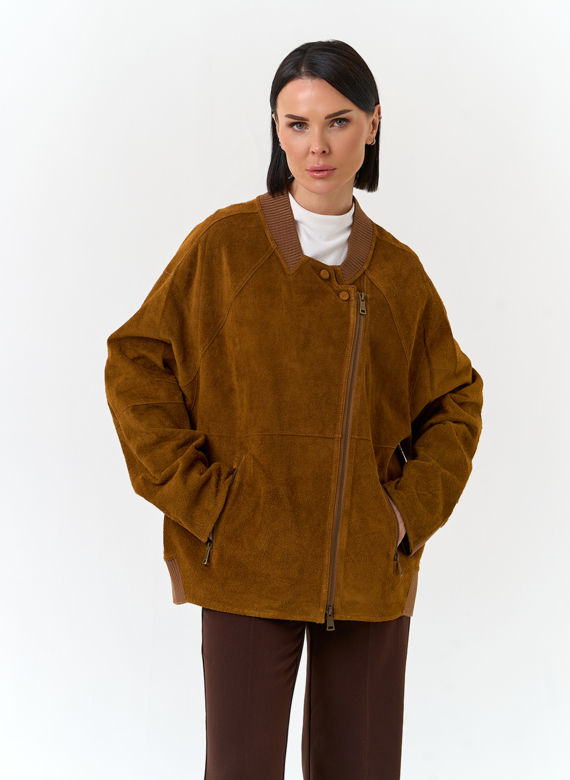 Женская куртка из натуральной замши