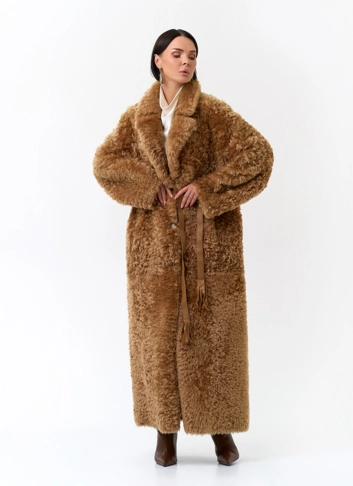 Двусторонняя женская дубленка из овчины