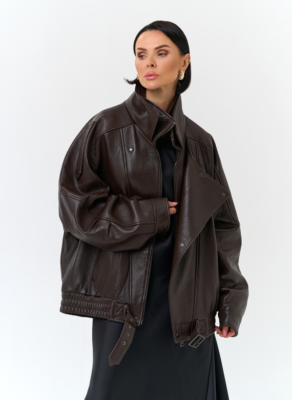 Женская куртка из натуральной кожи