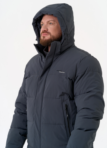 Мужской пуховик с капюшоном 