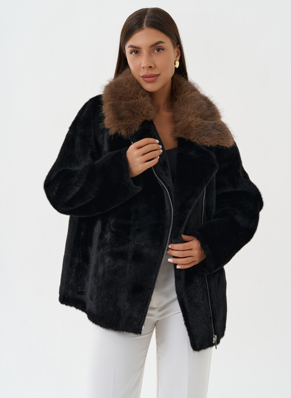 Куртка "косуха" из эко меха