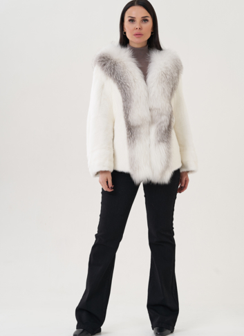 Короткая шуба из норки