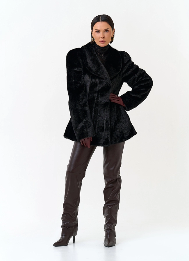 Женская шуба из эко меха модель № 33964 в кредит фото