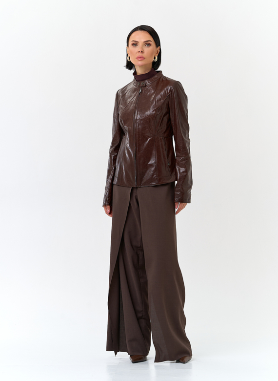 Женская куртка из натуральной кожи