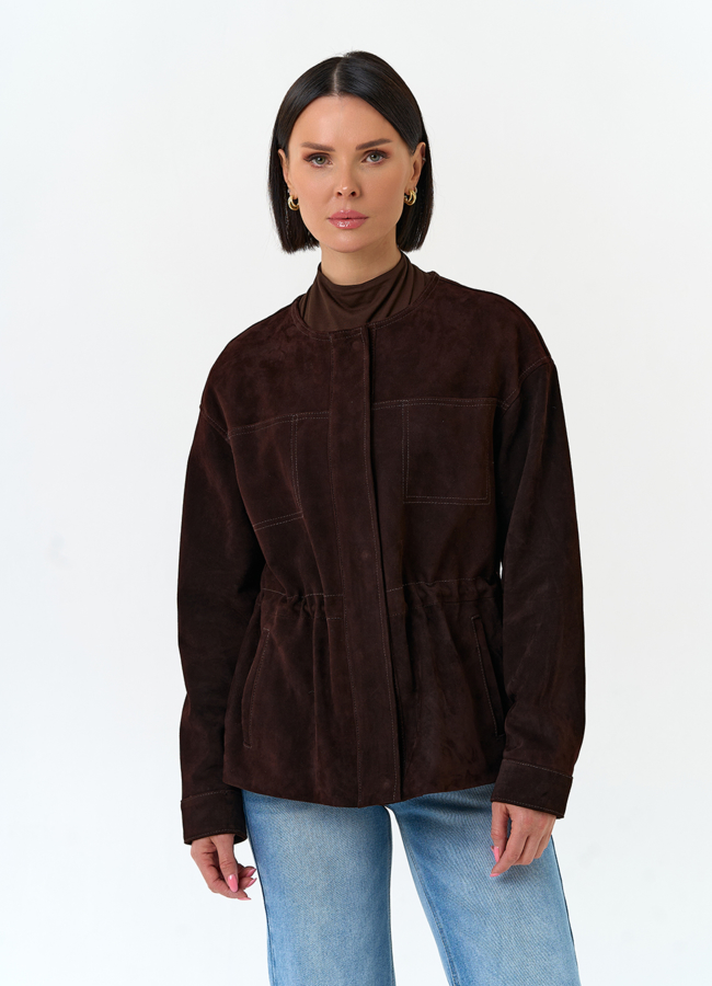 Жакет из натуральной замши модель № 33139 универмаг малина