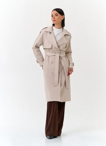 Женский светлый плащ Женский светлый плащ