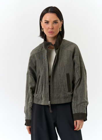 Женская двухсторонняя куртка из натуральной кожи Женская двухсторонняя куртка из натуральной кожи