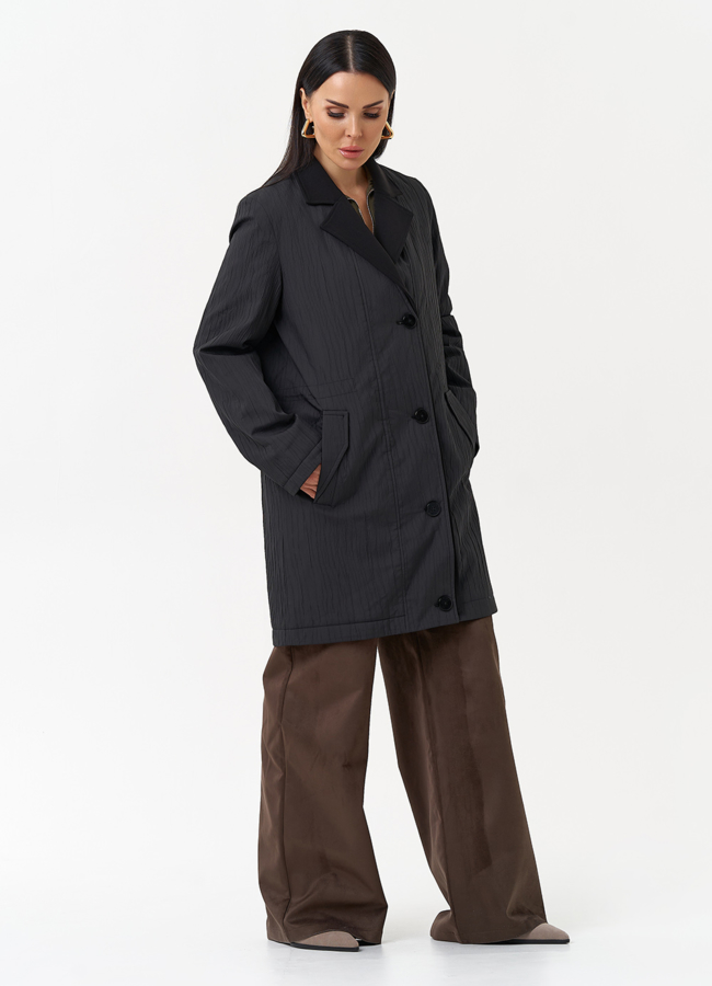 Женское утепленное полупальто трансформер модель № 30027 в кредит