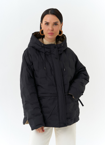 Женская двухсторонняя куртка с капюшоном Женская двухсторонняя куртка с капюшоном