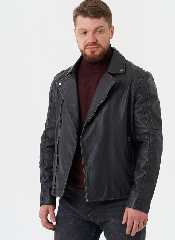 Куртка "косуха" из натуральной кожи