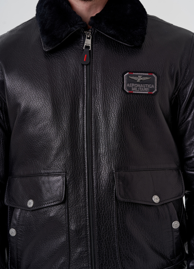 Мужская куртка - пилот из натуральной кожи модель № 24396 универмаг малина