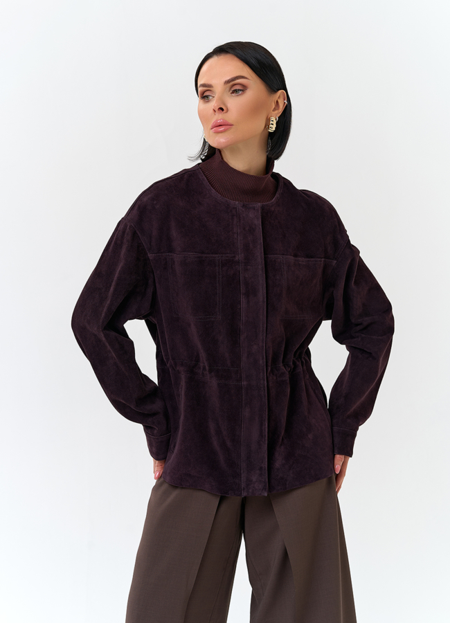 Жакет из натуральной замши модель № 32732 универмаг малина