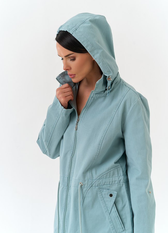 Женская ветровка с капюшоном модель № 33136 универмаг малина