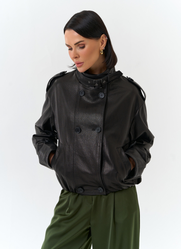 Женская куртка из натуральной кожи