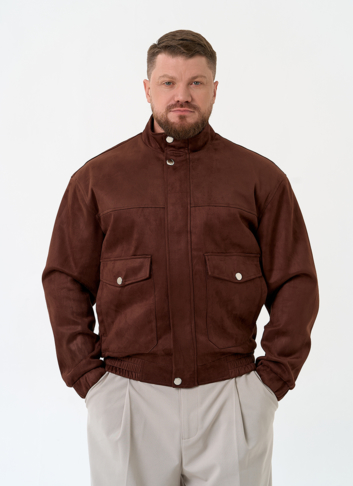 Мужская куртка бомбер из эко замши Мужская куртка бомбер из эко замши