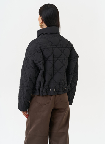 Короткая куртка с воротником стойкой