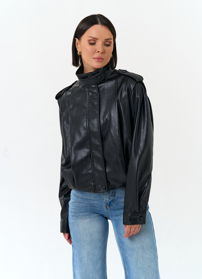 Женская куртка из эко кожи модель № 33149 универмаг малина