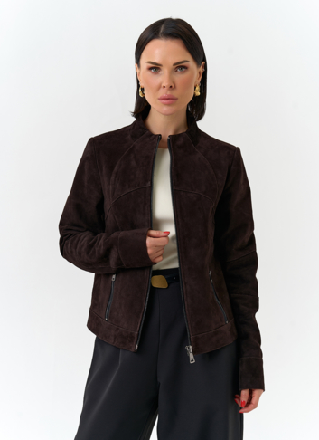 Женская куртка из натуральной замши Женская куртка из натуральной замши